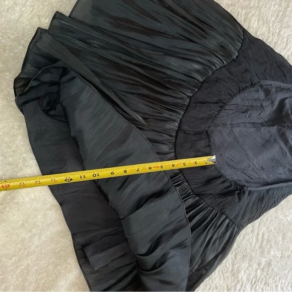 Free People Do a Twirl tiered ruffle halter backless mini skirt romper - Picture 12 of 14